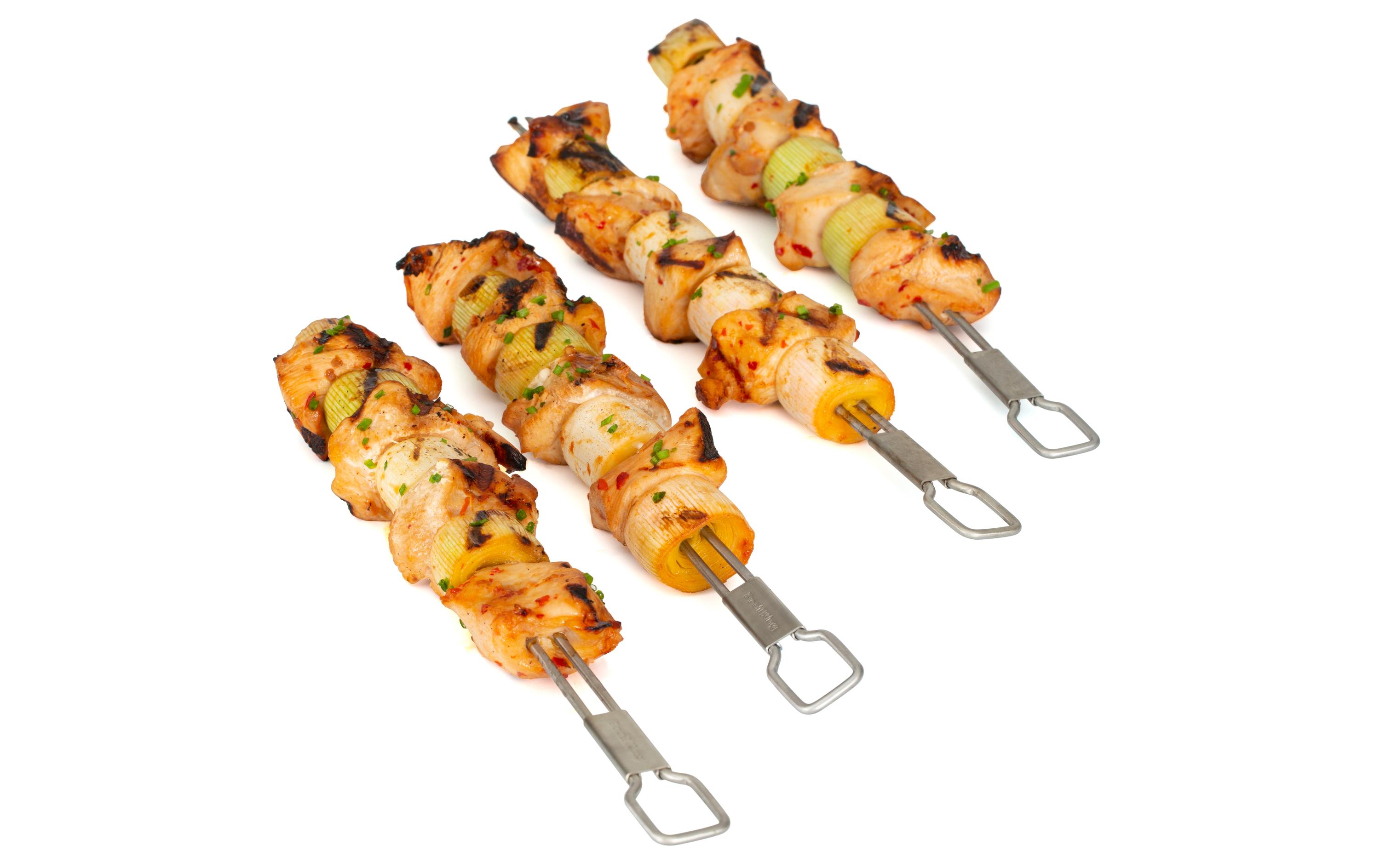 Doppelspiess-Set, 30.5 cm, 4 StückGrillspiesse