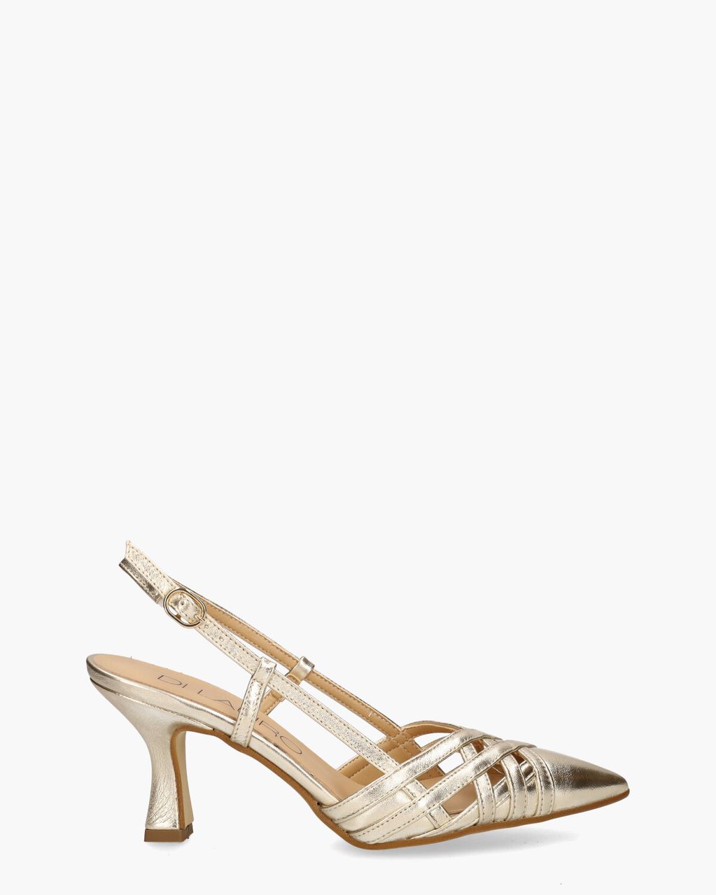 Di Lauro Romaisa Goud Dames Slingbackpumps
