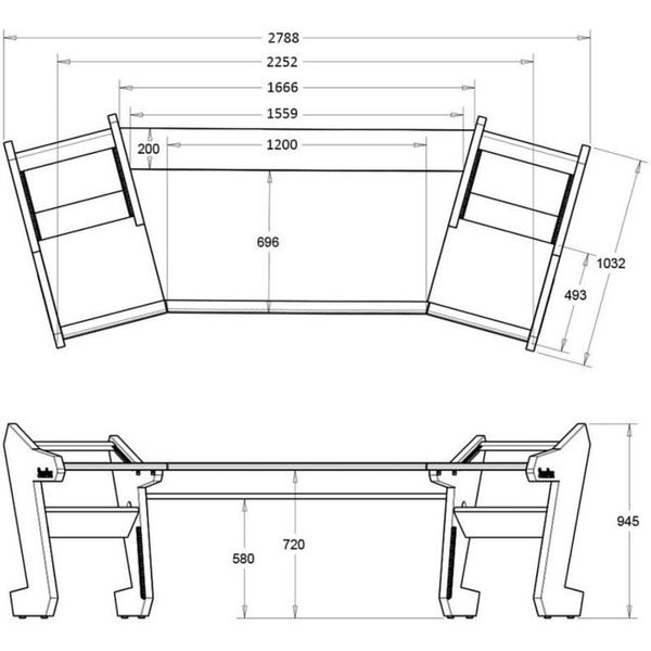 Studio Desk Pro Line SL All Black