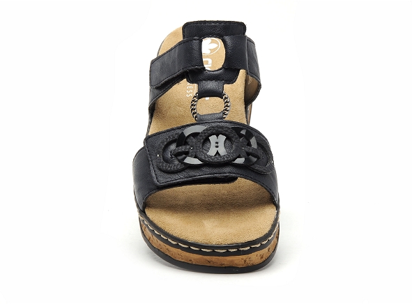 Rieker mules et sabots plats femme 62936 bleu