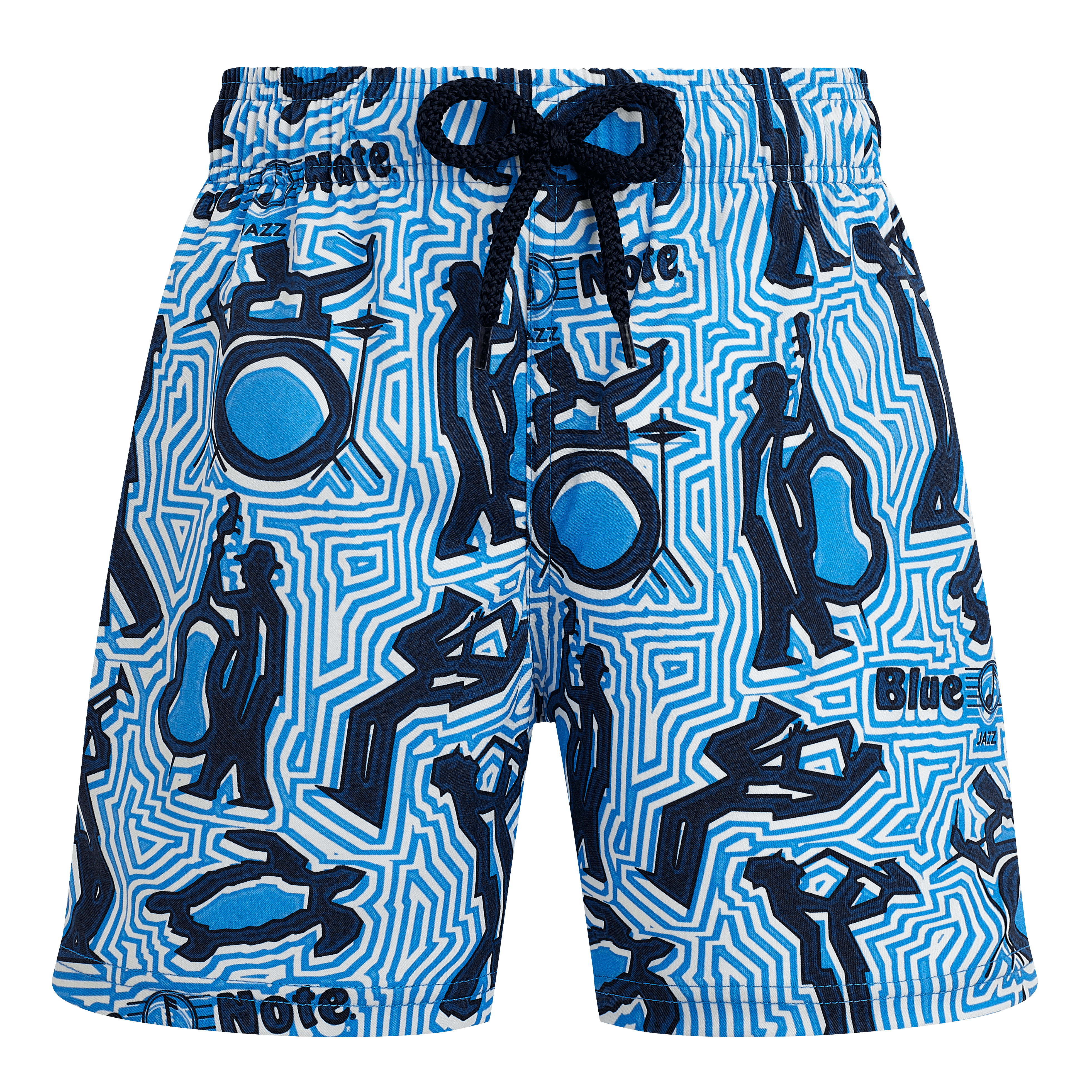 Maillot de bain strech garçon - Vilebrequin x Blue Note | Site Vilebrequin | JIIZAF13