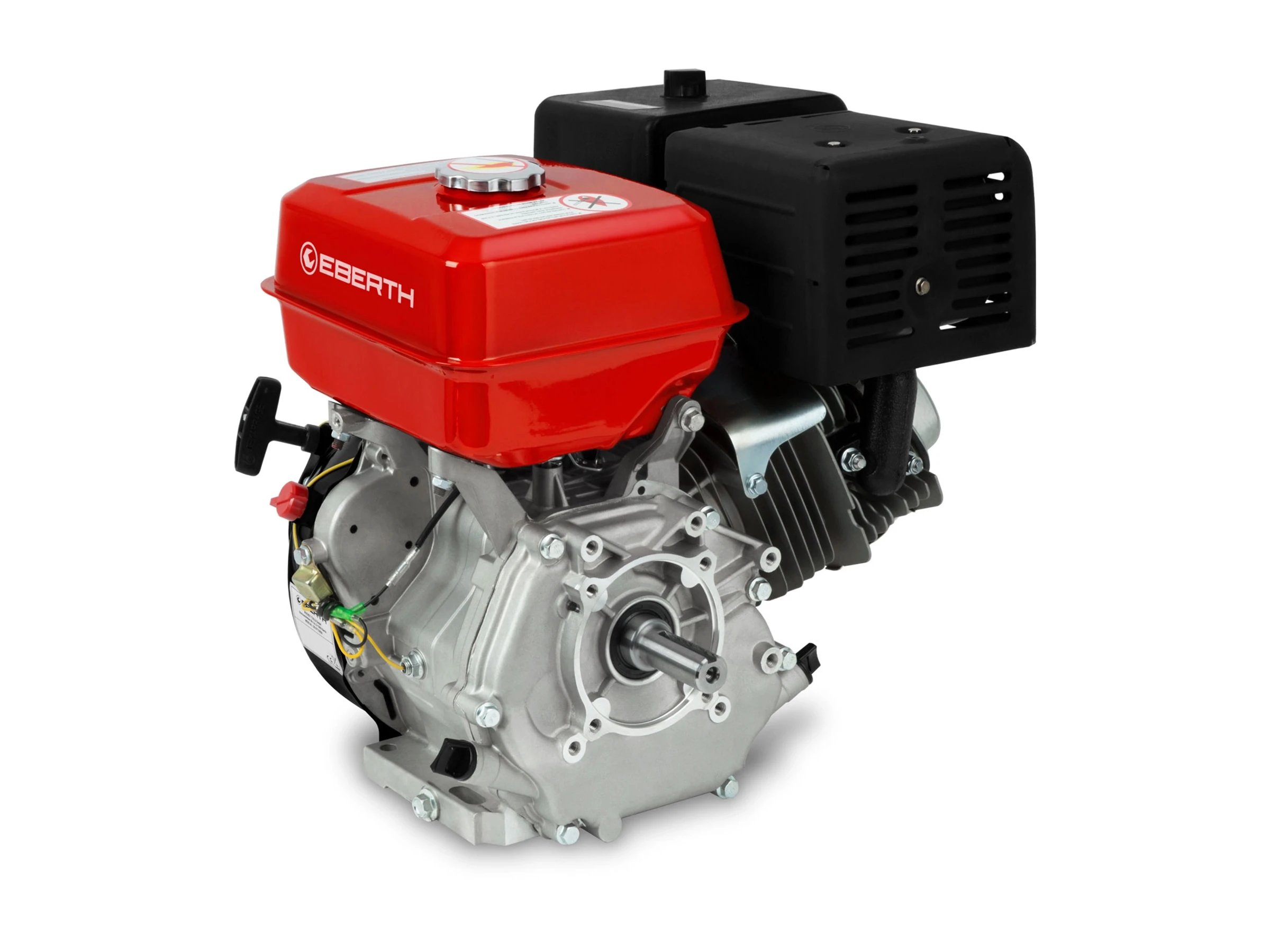 EBERTH Benzinmotor 13 PS 9,56 kW Standmotor Antriebsmotor mit 25 mm Ø Welle
