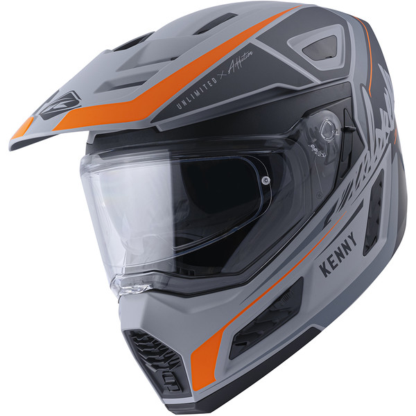Kenny - Casque Explorer Graphic Gris / Noir / Orange