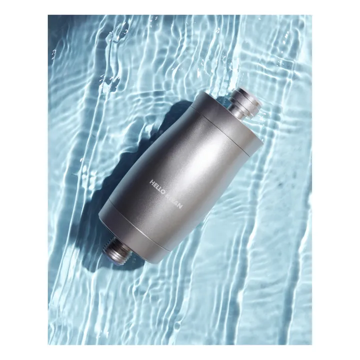 Hello Klean Filtre de douche traitant les eaux dures | Inox