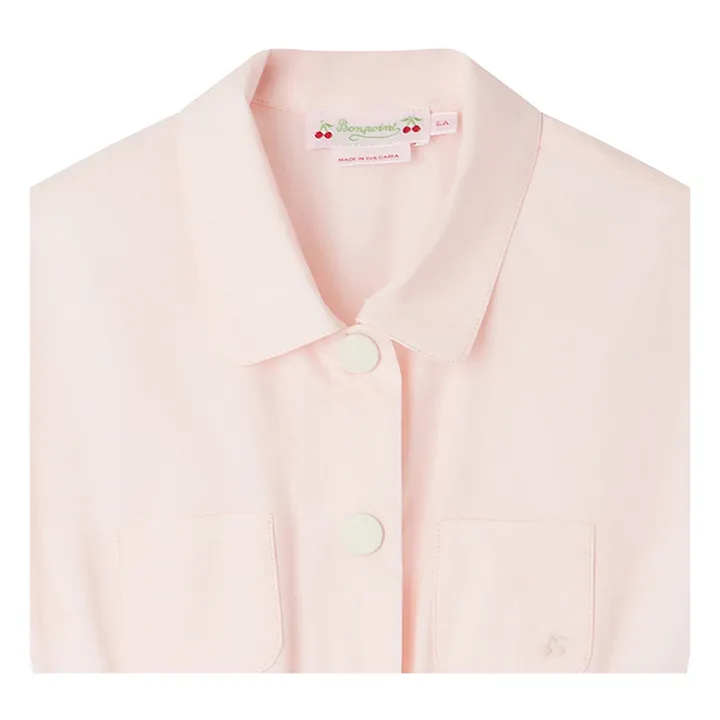 Bonpoint Robe Popeline de Coton Gisele | Rose poudré
