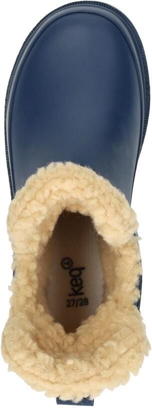 KEQ Chelsea Rainboots Fur Kinderlaarzen Blauw
