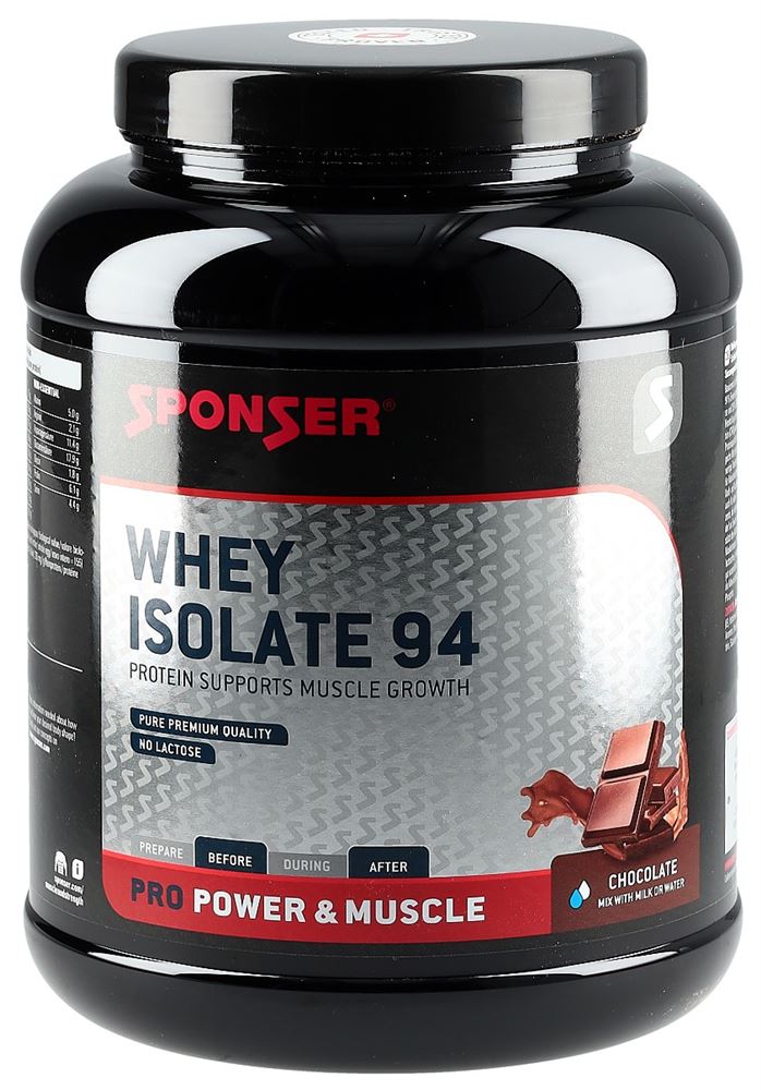 SPONSER Whey Isolate 94<br>850 g, Dose, Chocolate