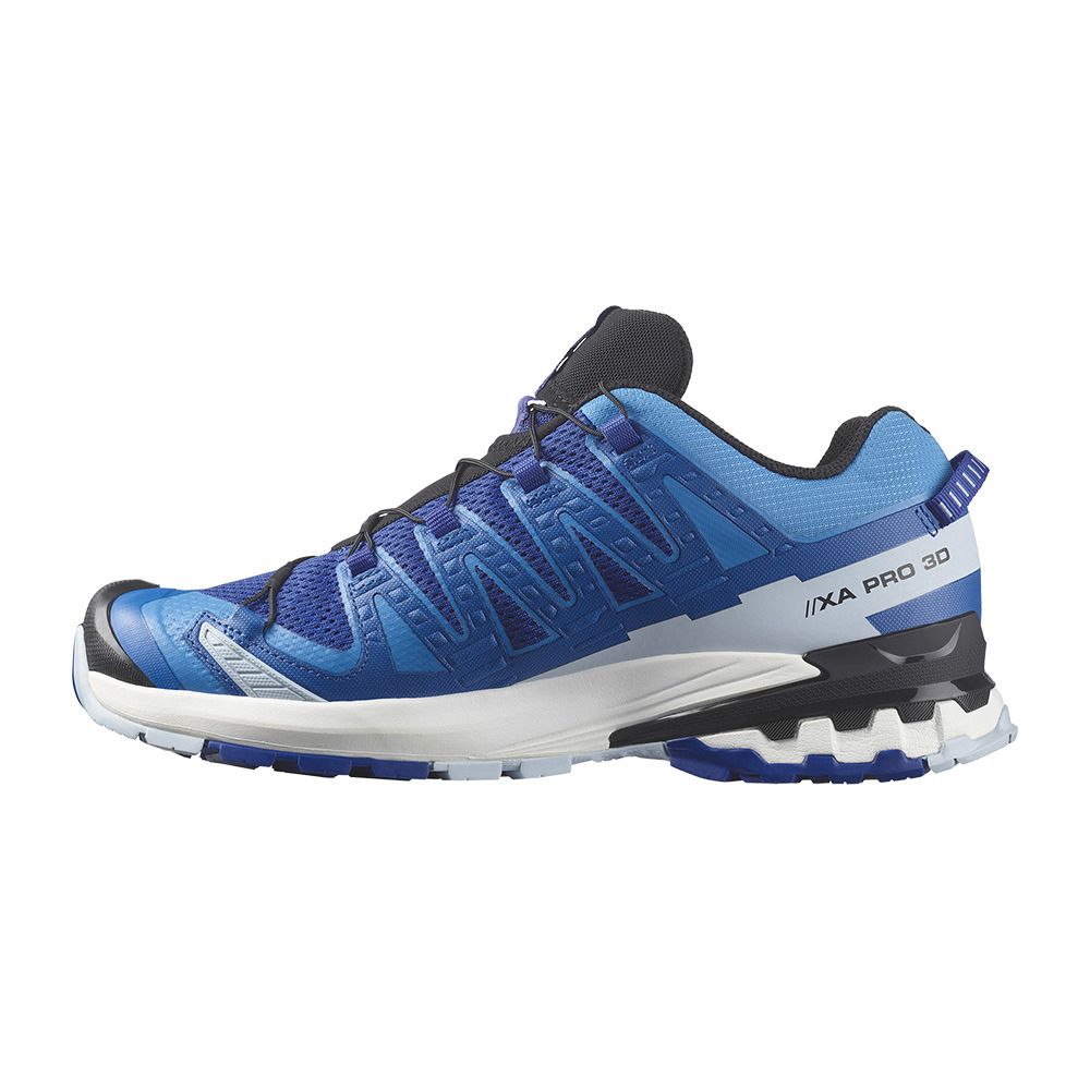 Salomon XA PRO 3D V9 - Chaussures trail Homme surf the web/ibiza blue/white