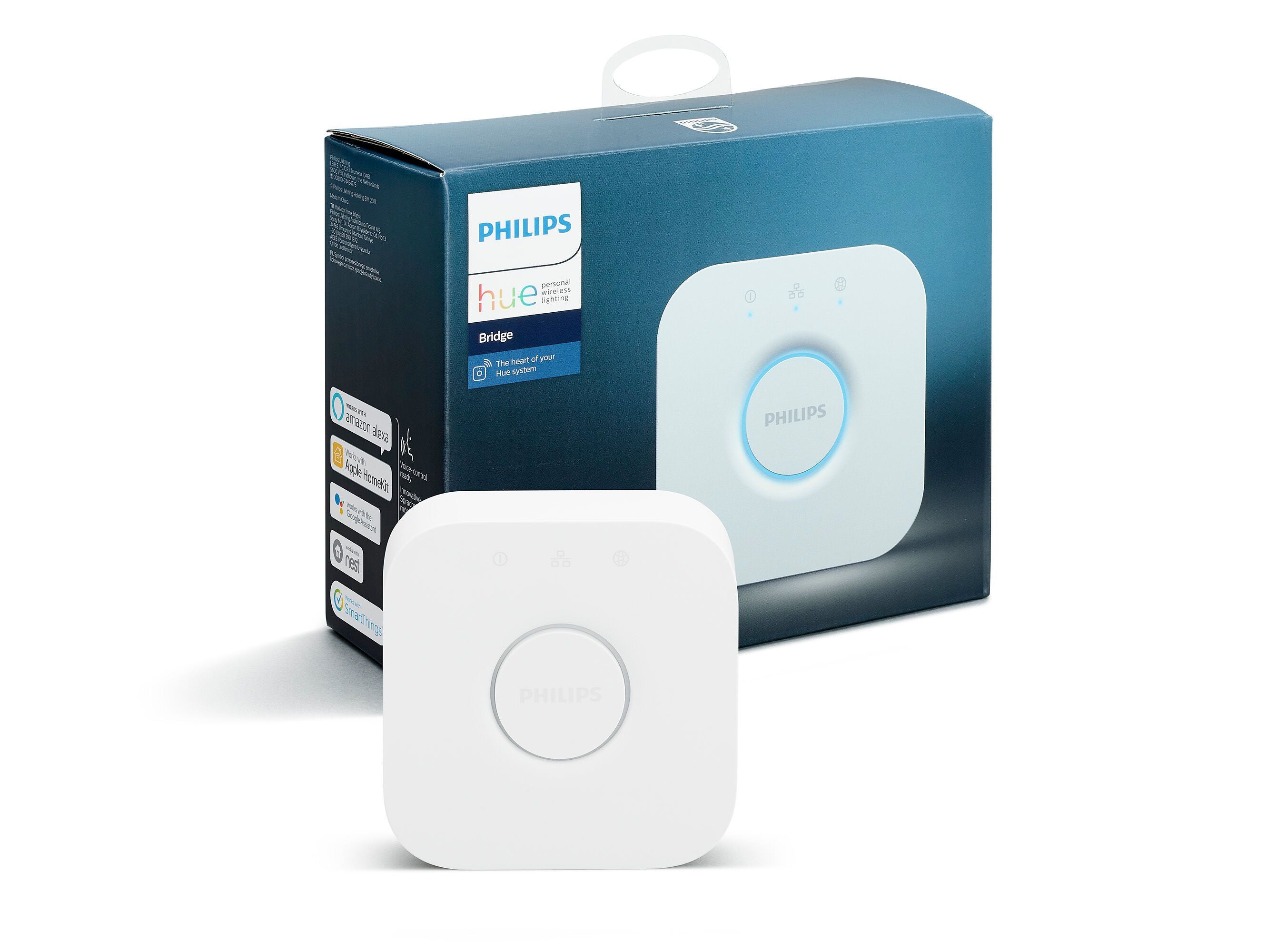 Philips hue BRIDGE Smart Home Hub - Weiss / B: 8.8 cm x T: 8.8 cm x H: 2.6 cm