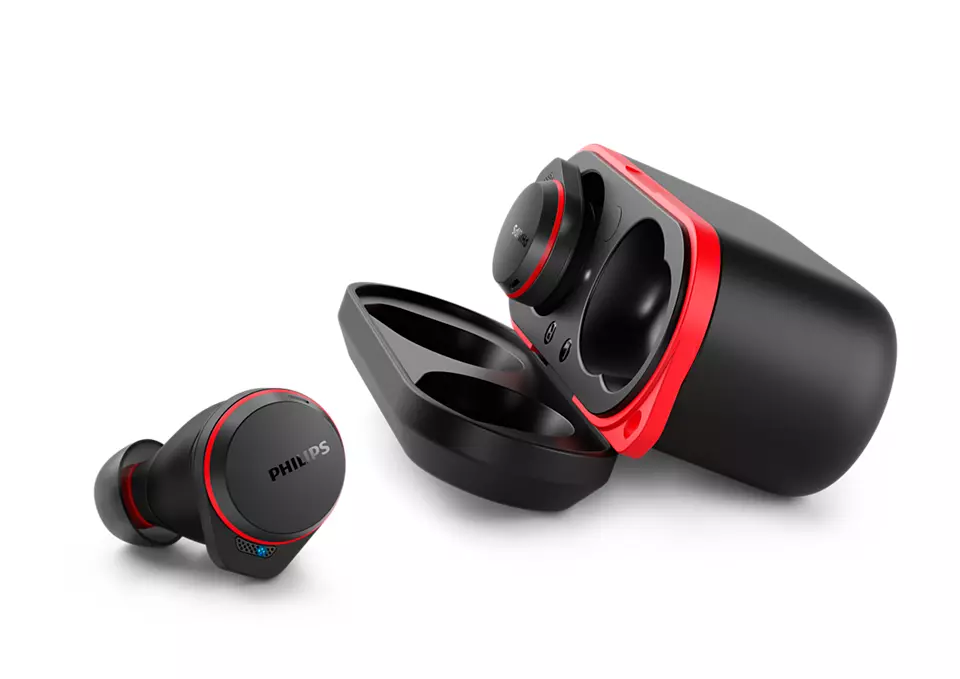philips sports wireless headset 647 taa7507 black