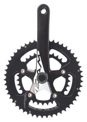 PEDALIER ROUTE COMPACT 50-34D L170 MICHE TEAM NOIR SANS CUVETTE EVO MAX BSC 10V