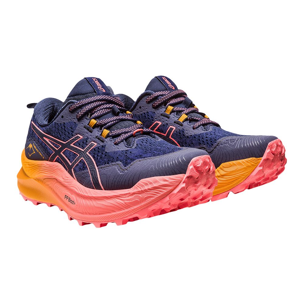 Asics TRABUCO MAX™ 2 - Chaussures trail Femme midnight/papaya