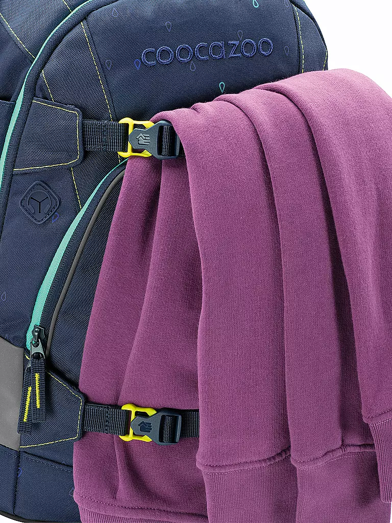COOCAZOO Schulrucksack MATE Happy Raindrops dunkelblau