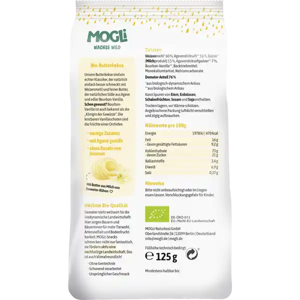 Bio Nasch Gebäck Butter Kekse