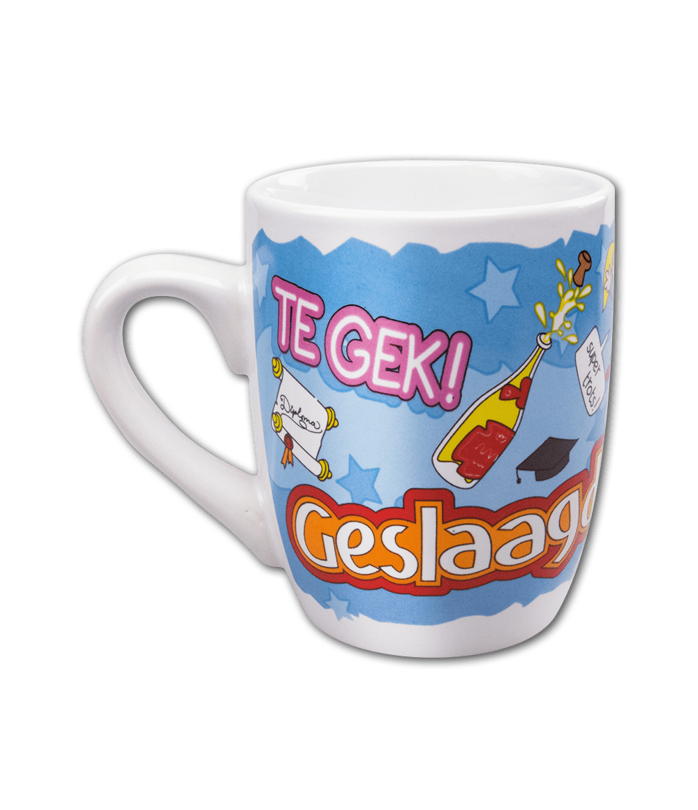 Mok Geslaagd Te Gek 12cm