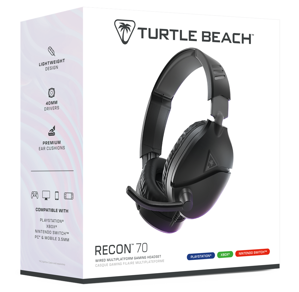 Turtle Beach Recon 70 Wired Headset - 2024 Multi platform - Black