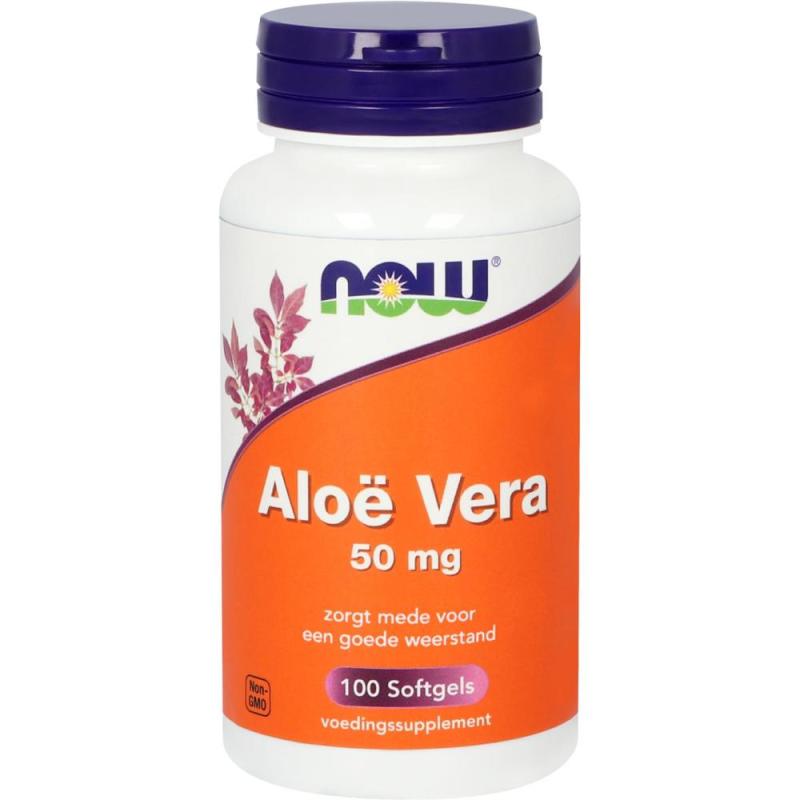 Now Aloë Vera 50mg 100 softgels