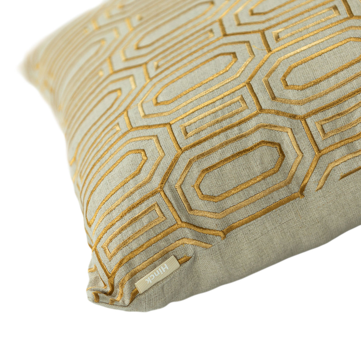 Kussen linnen Octagon natural/ochre
