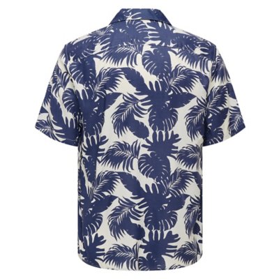 Chemise à manches courtes homme Onsdash Life Reg Visc Aop ONLY AND SONS