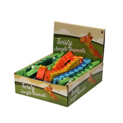 Wood Twisty Jungle Animals
