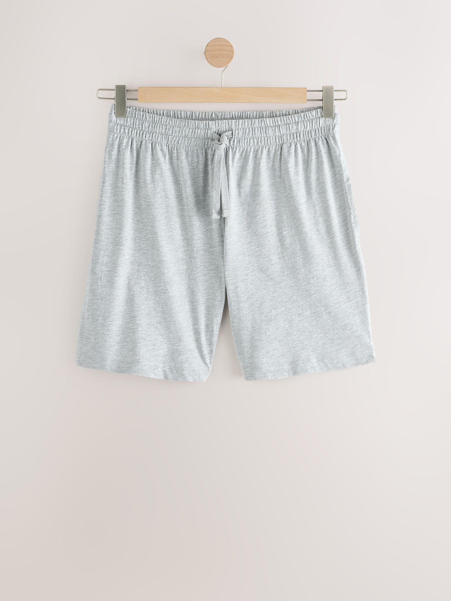 Marineblauw/grijs - Set van 3 jersey pyjamashorts