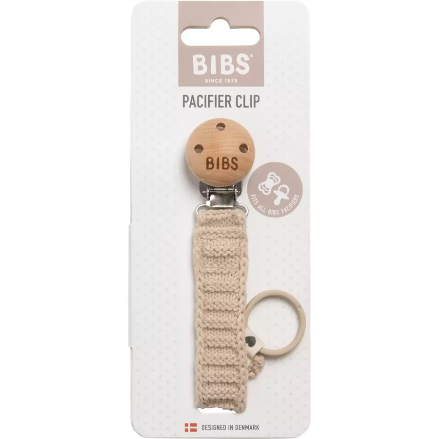 BIBS® Schnullerkette geflochten Vanilla