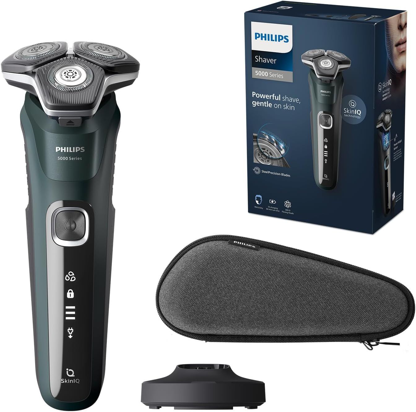 Philips Shaver Series 5000 – Elektrischer Nass- und Trockenrasierer für Herren