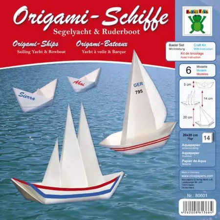 Efco Origami Schiffe Segelyacht und Ruderboot