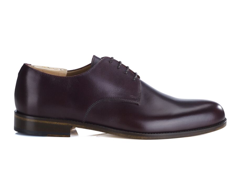 Derbies homme Bordeaux semelle cuir - DOVER