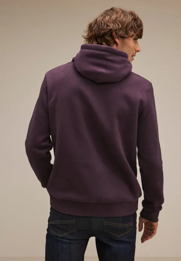 Kapuzen Sweatshirt - ink red