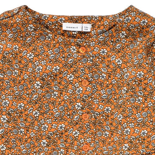 Name it - NKFKRINFRA LS DRESS - Orange