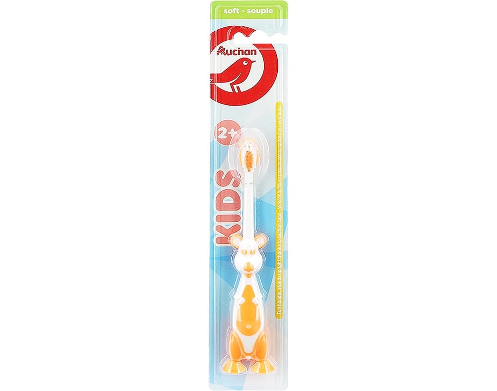 ESCOVA AUCHAN DENTES KIDS 2  SUAVE COM VENTOSA 1UN