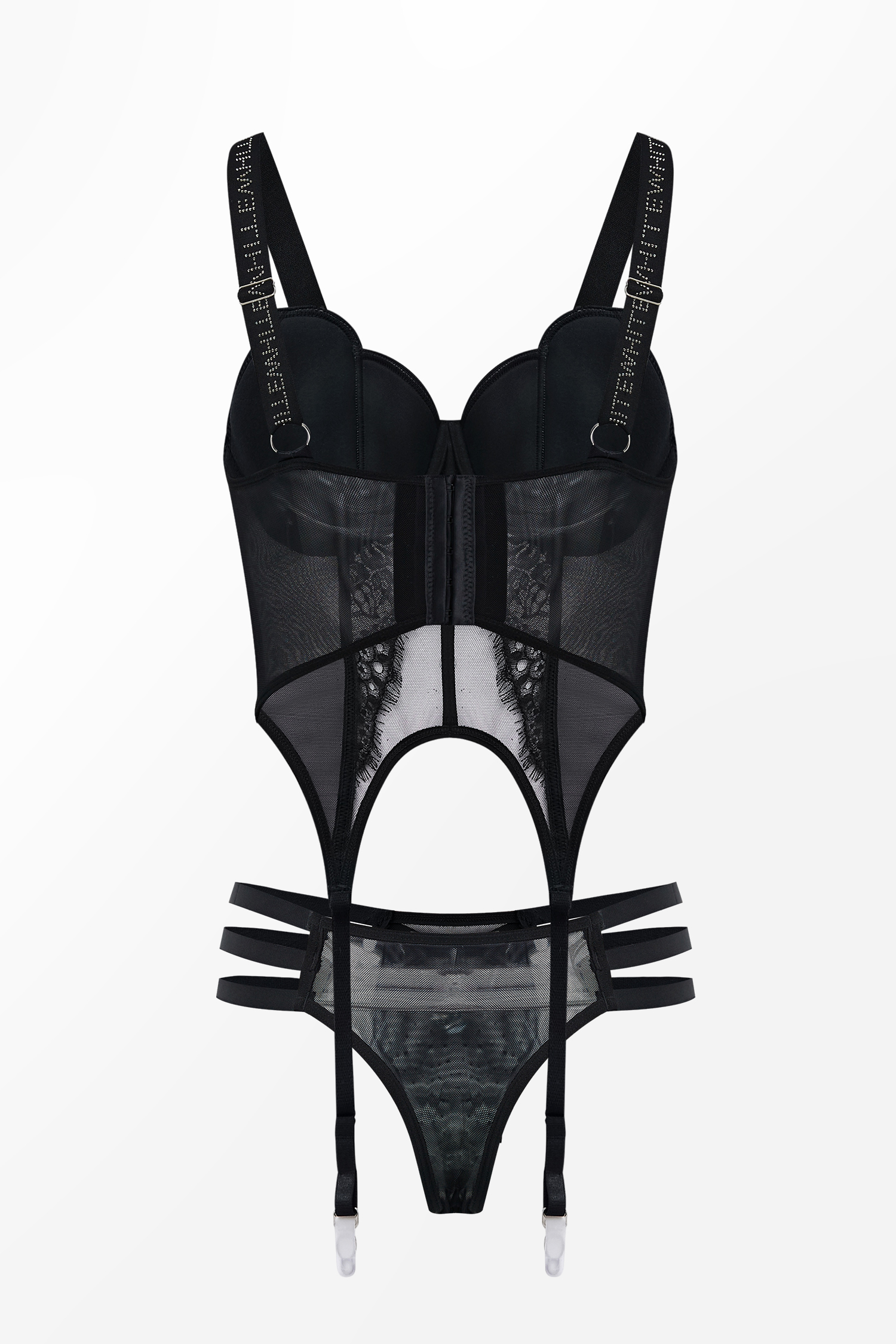 Ensemble lingerie à collants à hauteur de la cuisse