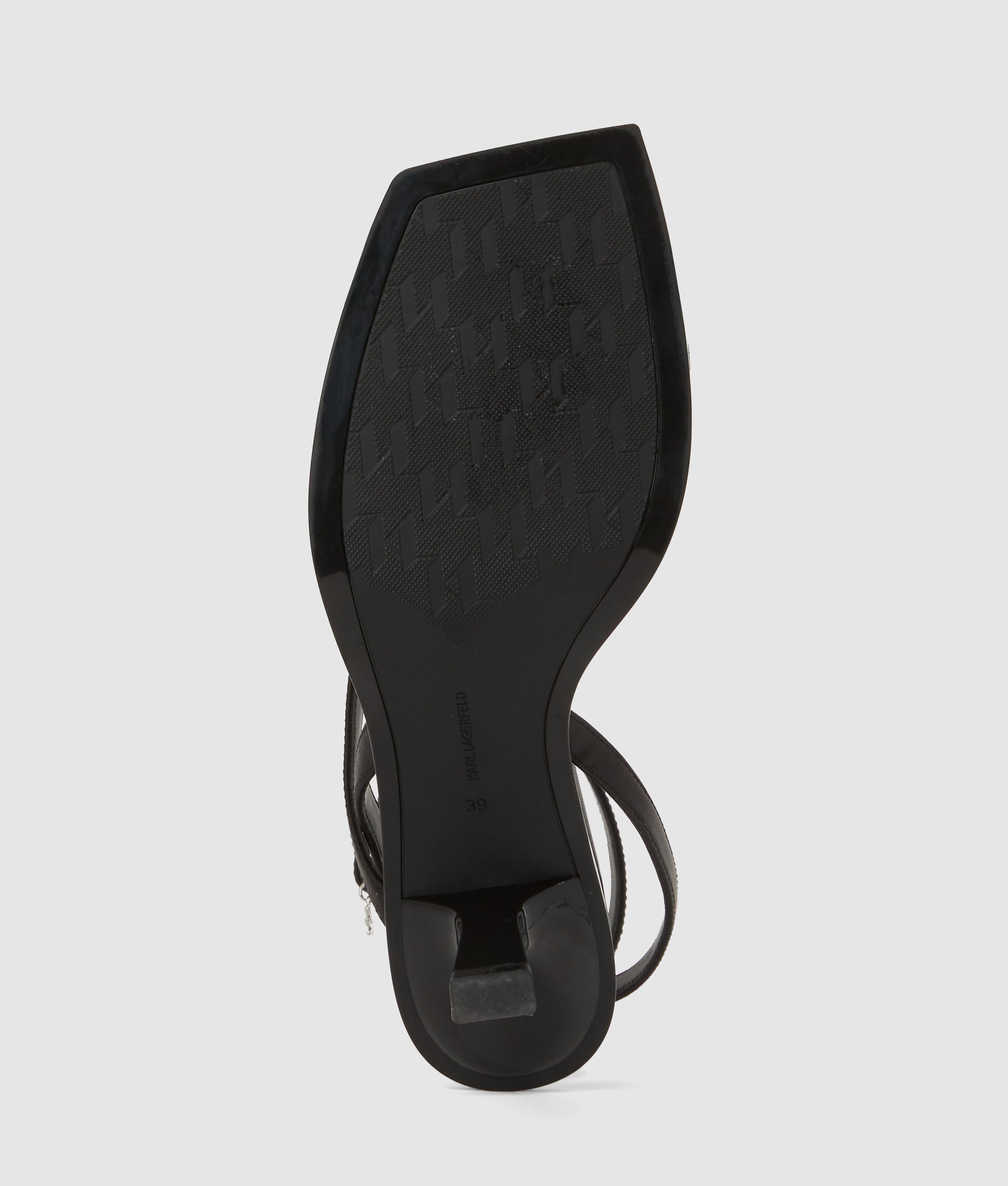 Karmel enkelband sandalen met hak