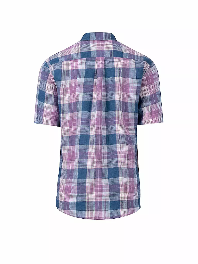 FYNCH HATTON Leinenhemd Casual Fit lila