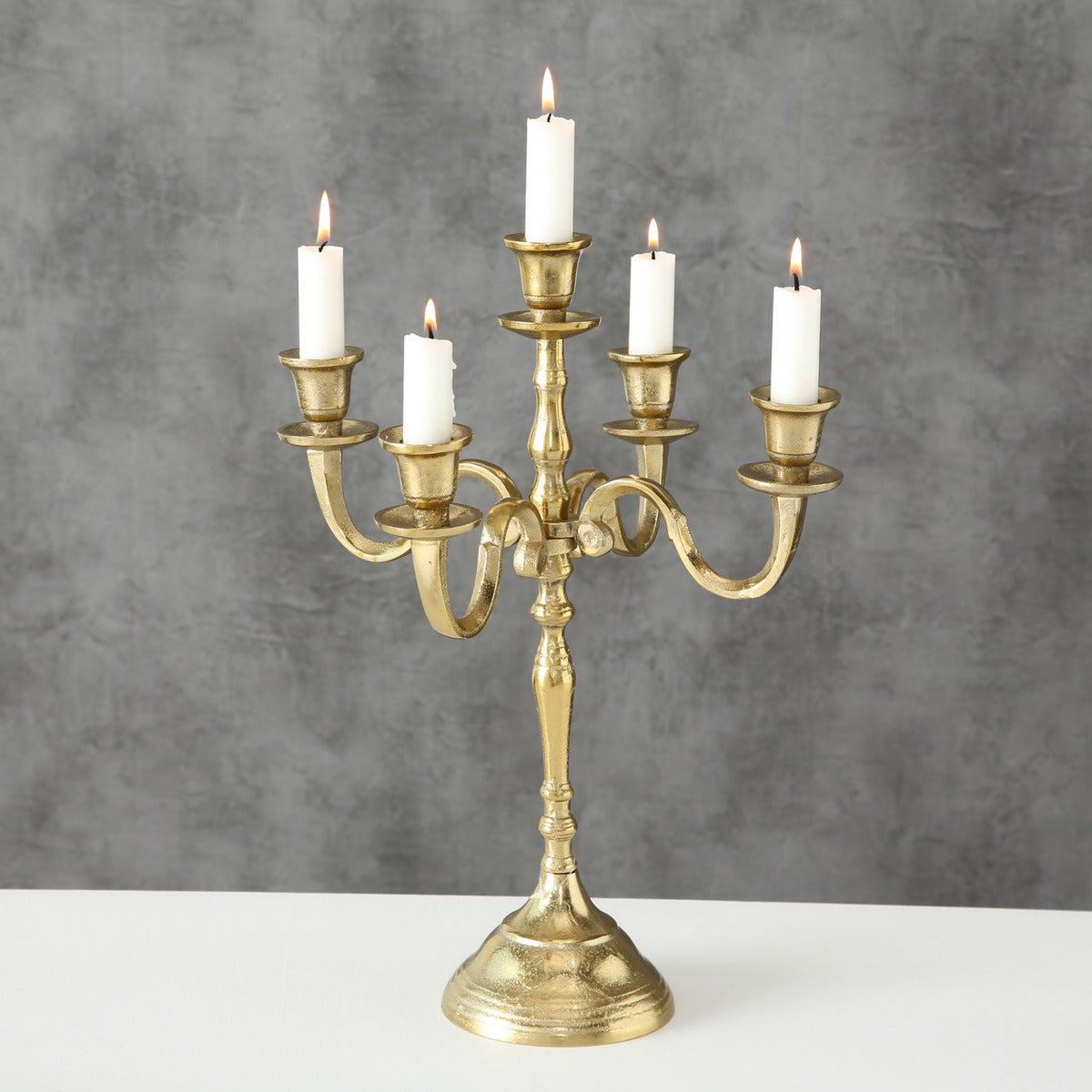 Boltze kandelaar Victoria goud D 30 H 40 cm