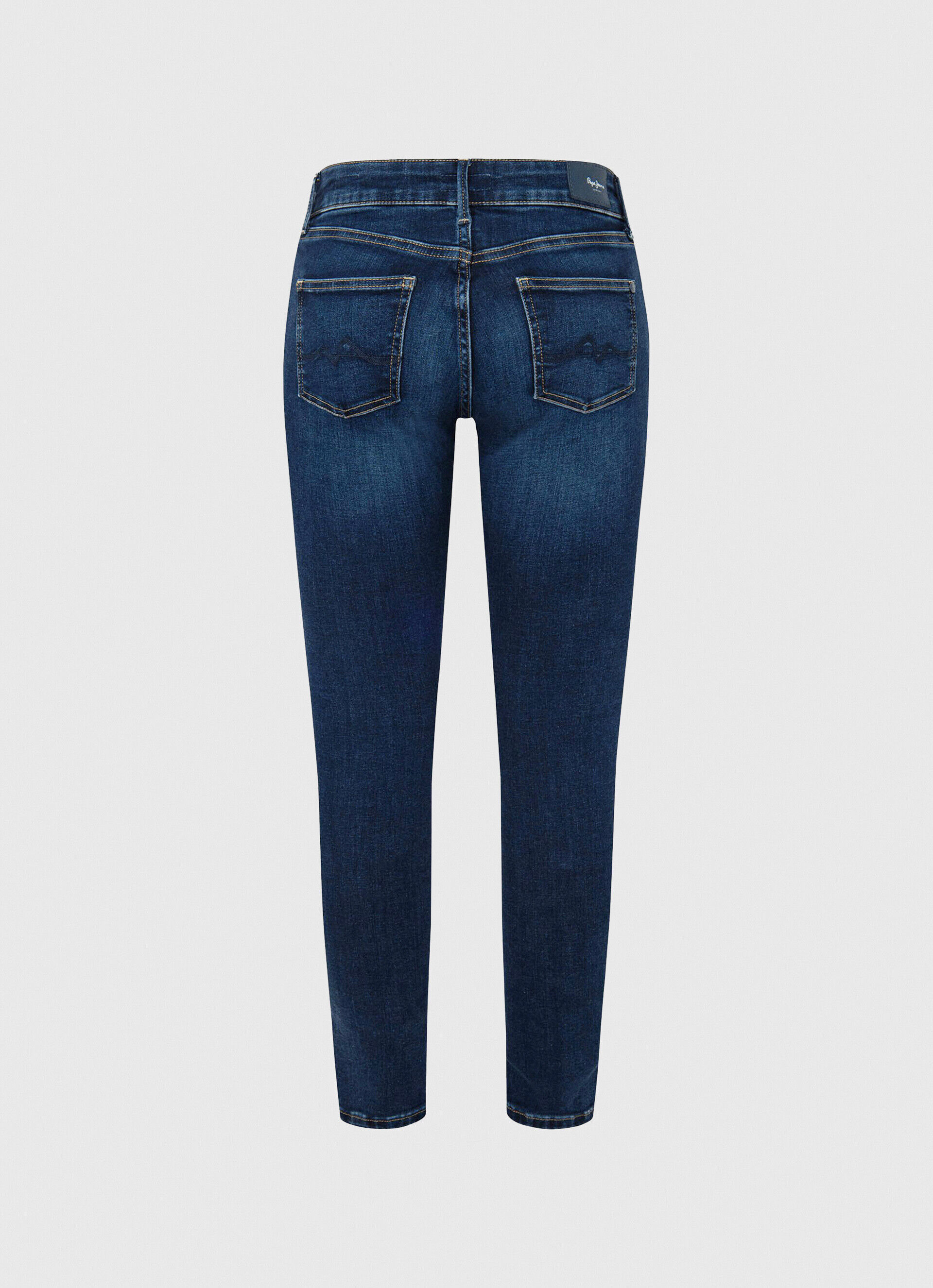 Calça jeans skinny pixie de comprimento médio - jeans