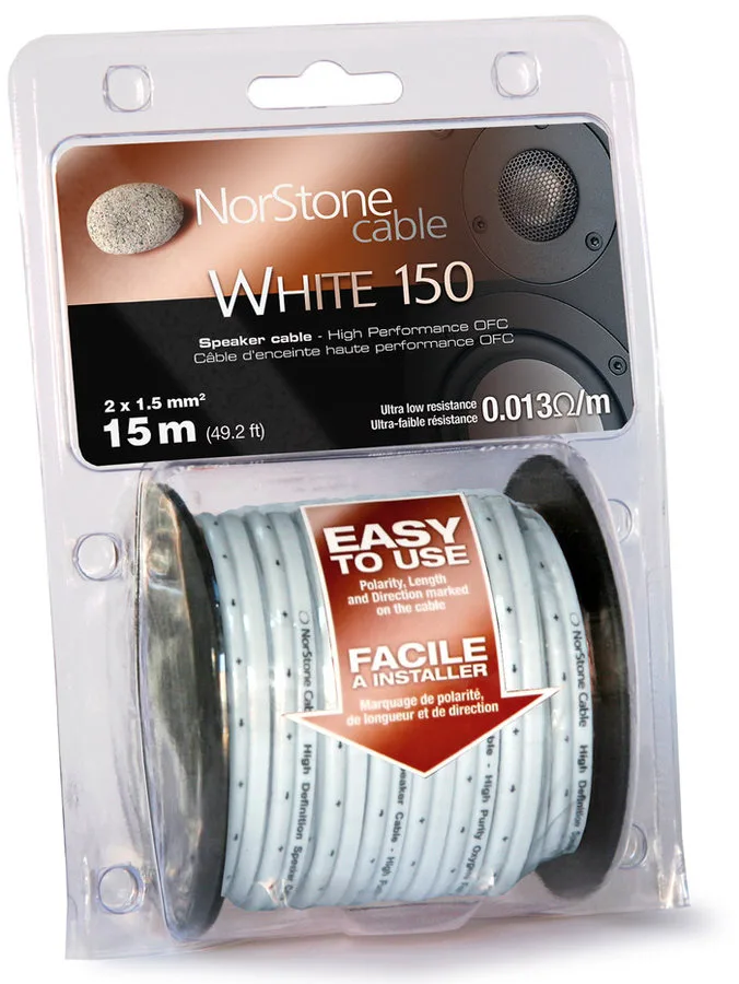 NorStone W150 (bobine de 15 m) Câbles d'enceintes en bobine