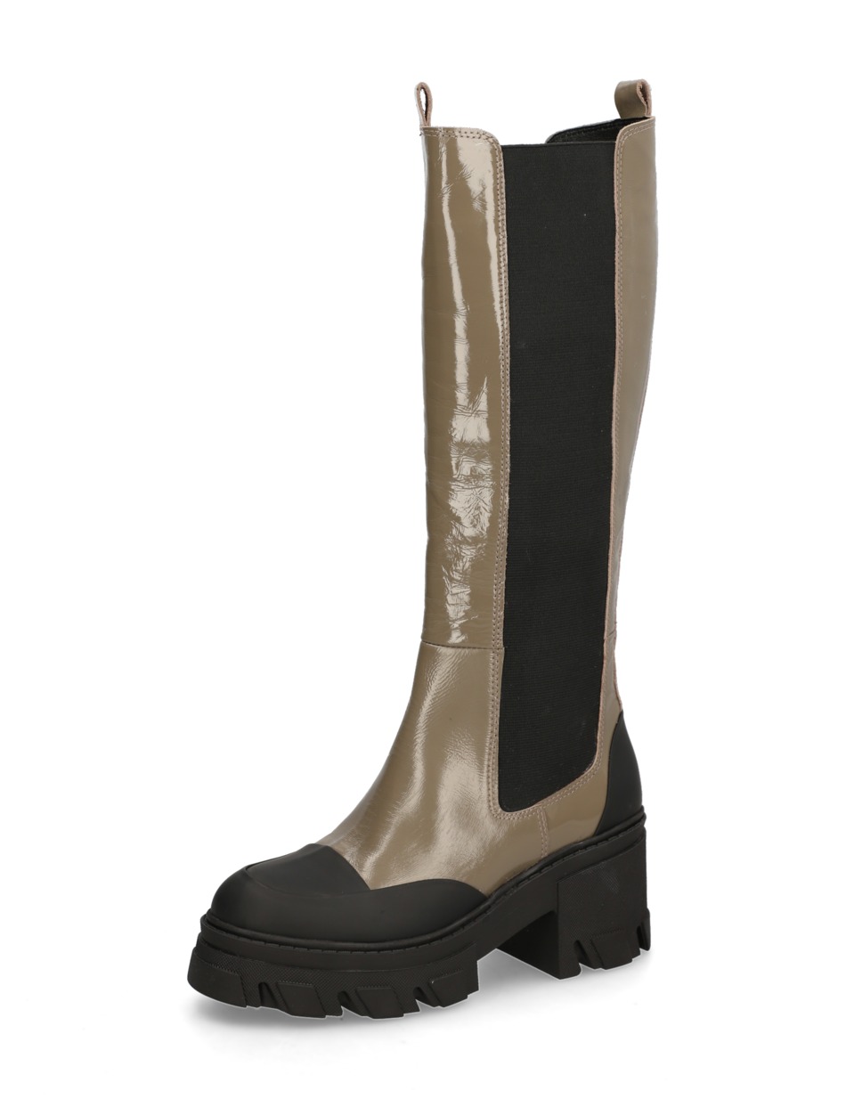 Lackleder Stiefel