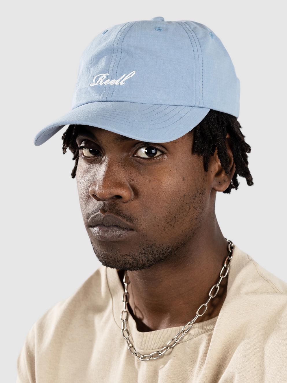 REELL Single Script Cap fog blue mini ripstop