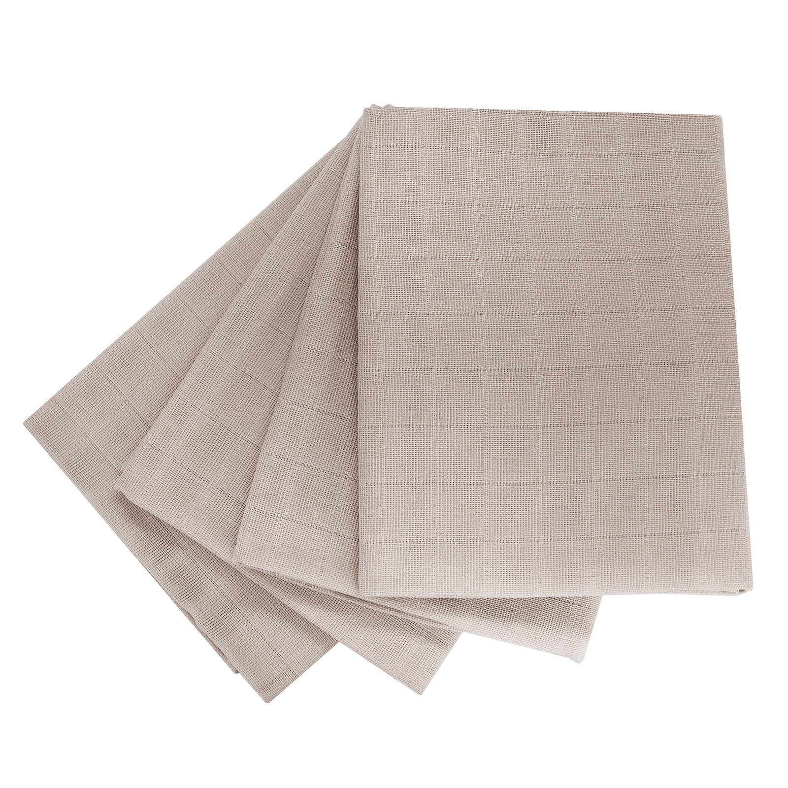 4er-Pack Mullwindeln - beige - Baumwolle - 80x80 cm