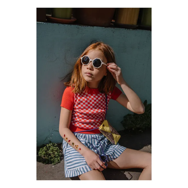 Mini Kyomo Lunettes de Soleil et Pochette YEYE X Mini Kyomo | Blanc