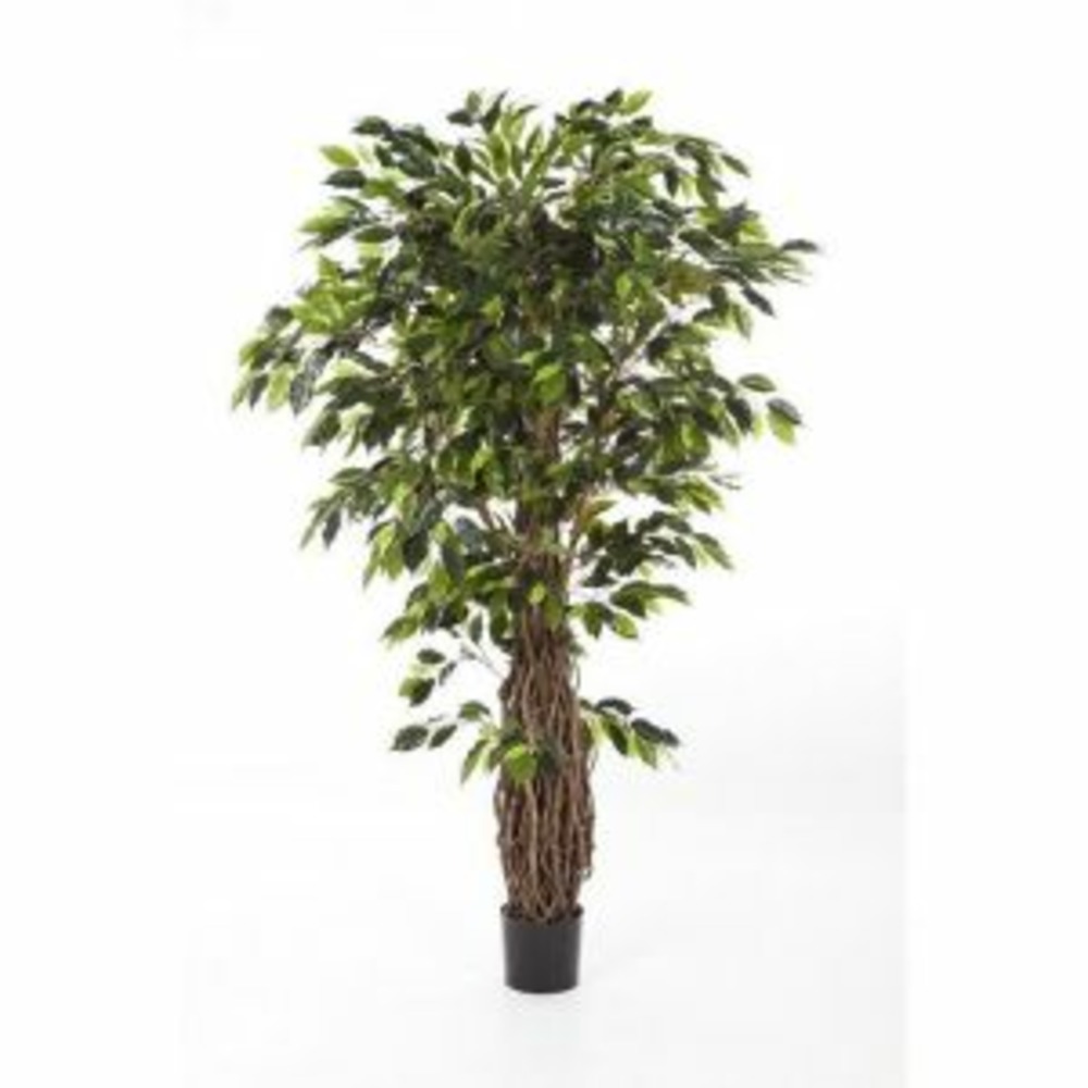 Ficus lianes exotica de luxe artificiel vert h 210 cm 2640 feuilles en pot - cho