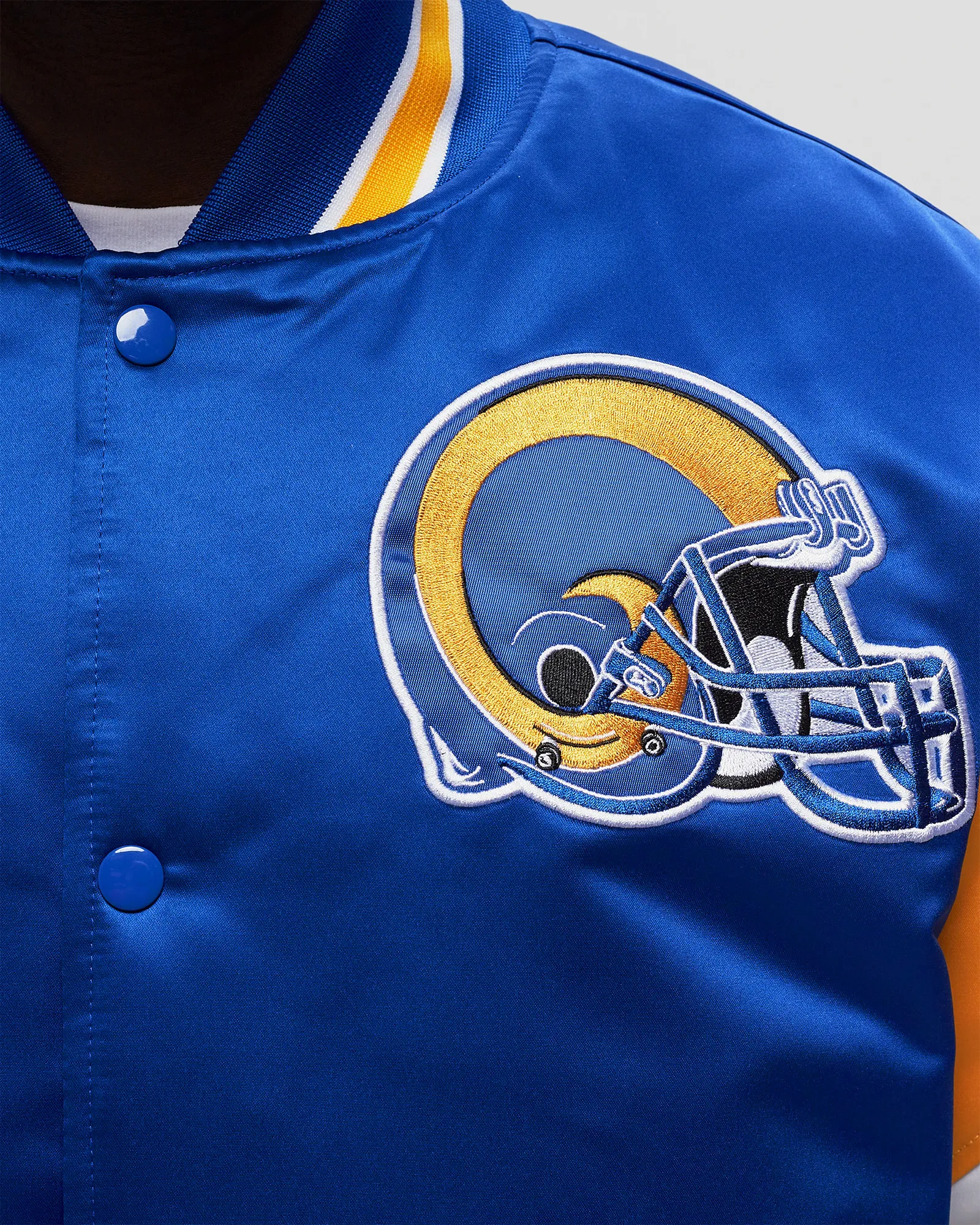 Mitchell & Ness NFL HEAVYWEIGHT SATIN JACKET LOS ANGELES RAMS