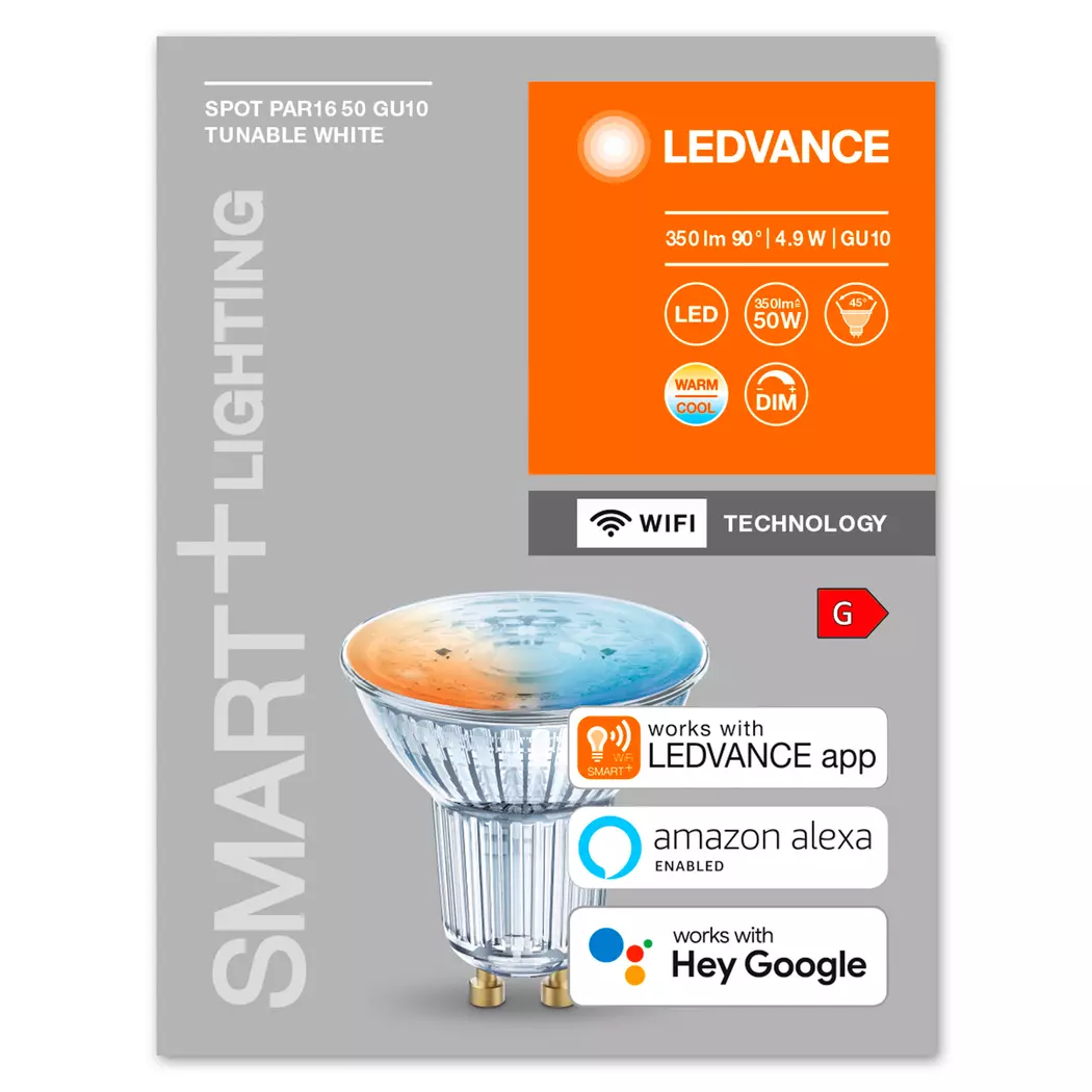 LED-Strahlerform GU10/4,9 Watt/Energie G