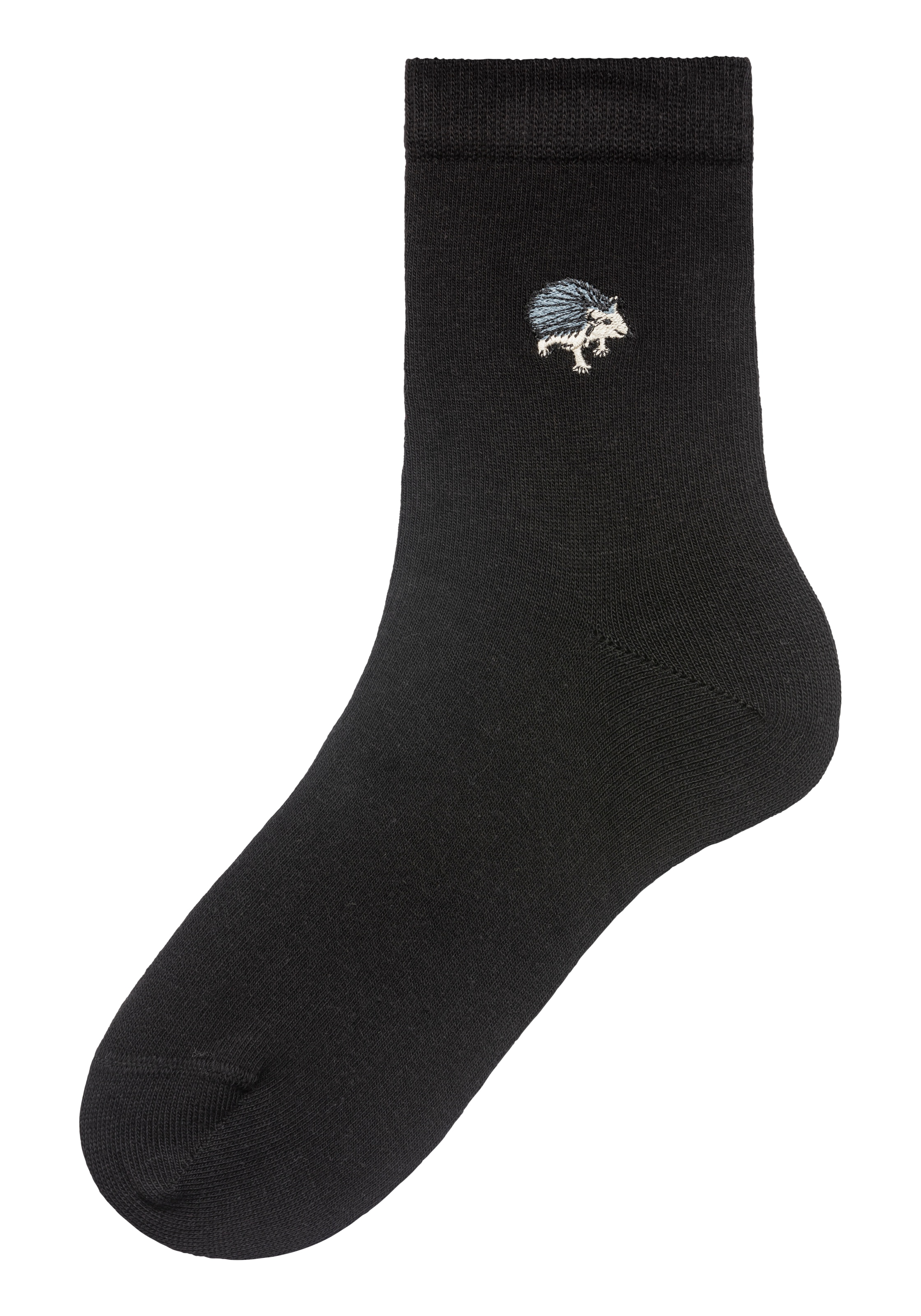 H.I.S Socken Packung, 5 Stk. tlg. mit hochwertiger Stickerei