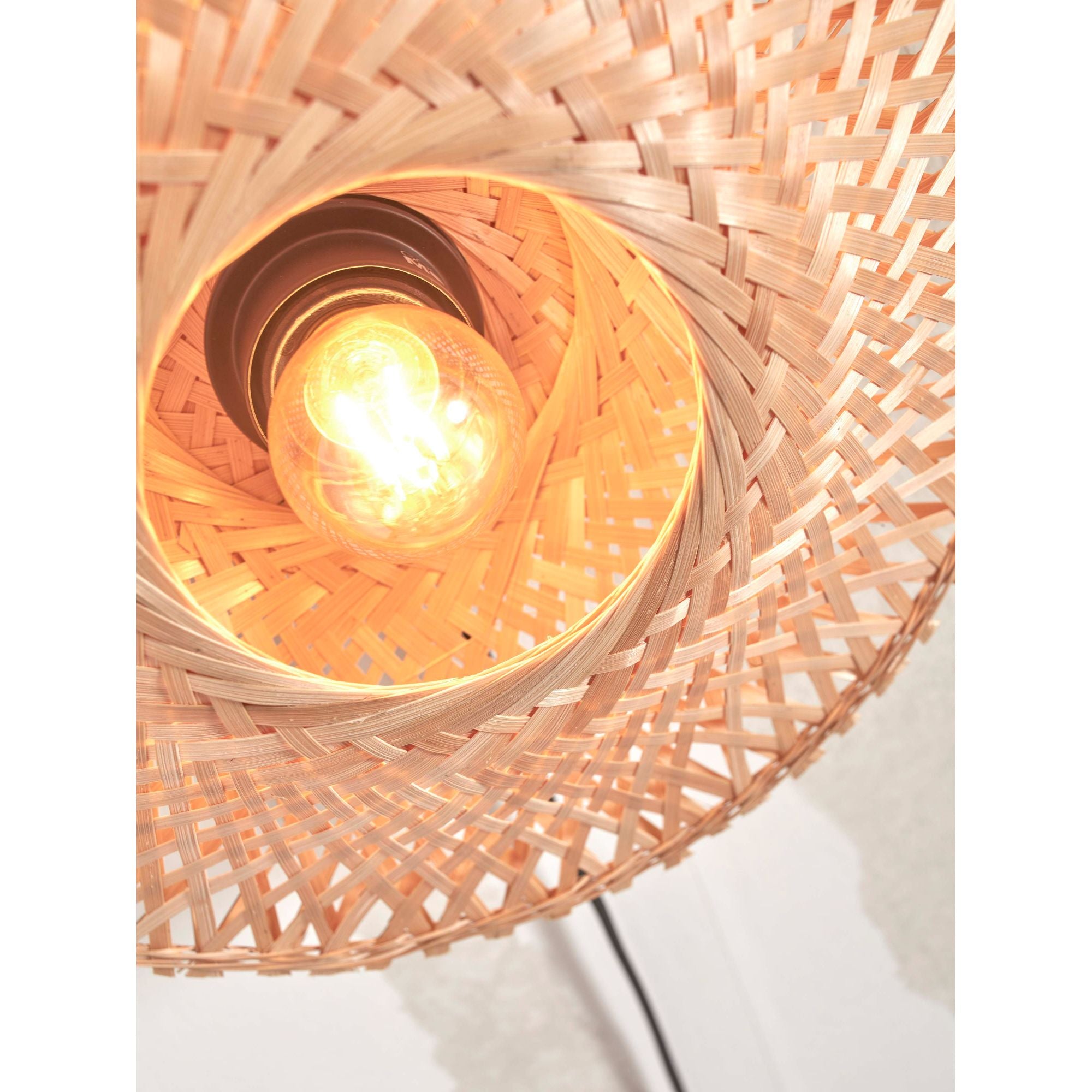 GOOD&MOJO Kalimantan Wandlamp Rond - Ã30cm - Bamboe