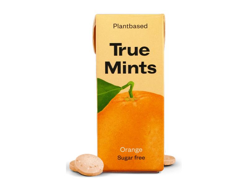 True Gum Bonbons True Mints Orange 13 g Lutschpastille mit Orangengeschmack