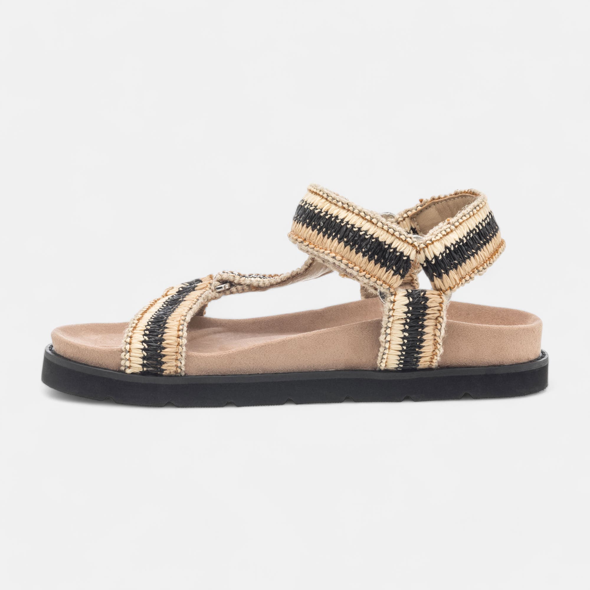 Mules semelle liège Femme noir