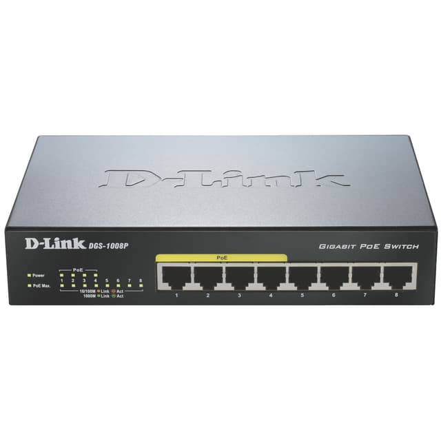 D-Link DGS-1008P 8-ports Gigabit PoE Ethernet switch